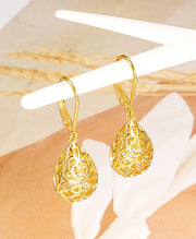Teardrop Filigree Drop Earrings