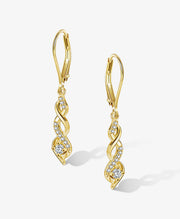 CZ Infinity Dangle Earrings