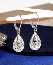 Teardrop Filigree Drop Earrings