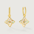 Shellstar Mother-of-Pearl Clover Star Drop Earrings