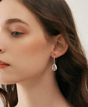 Teardrop Filigree Drop Earrings
