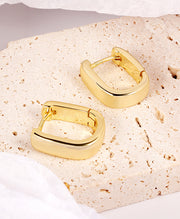 Trendy Small Thick Hoop Earrings