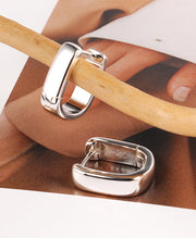 Trendy Small Thick Hoop Earrings