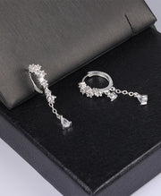 Teardrop CZ Dangle Drop Earrings