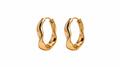 Flowline Sculpted Fluid Hoop Earrings