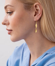 Twisted Spiral Drop Earrings