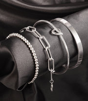 Dainty Gold Bracelet Set