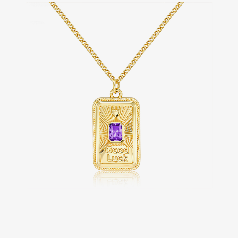 Good Luck Amethyst Pendant Necklace