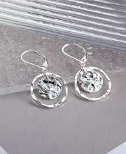 Disc Leverback Earrings