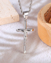 Stainless Steel Cross Pendant Necklace