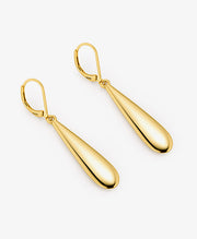 Elegant Silver Teardrop Dangle Earrings