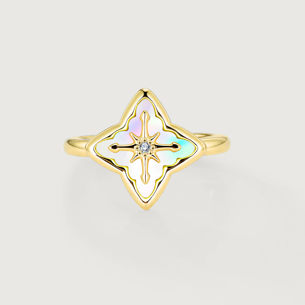 Shellstar Mother-of-Pearl Star Ring