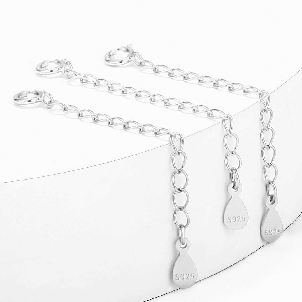 Teardrop Chain Necklace Extender Set - 2 Inch