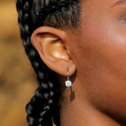 925 Sterling Silver Earring for Women,0.5ct-2ct D Color 14K Gold Plated Stud Moissanite Earrings Birthday Day Gifts for Women