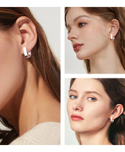 Minimalist Geometric Hoop Earrings