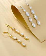 Bridal CZ Drop Earrings