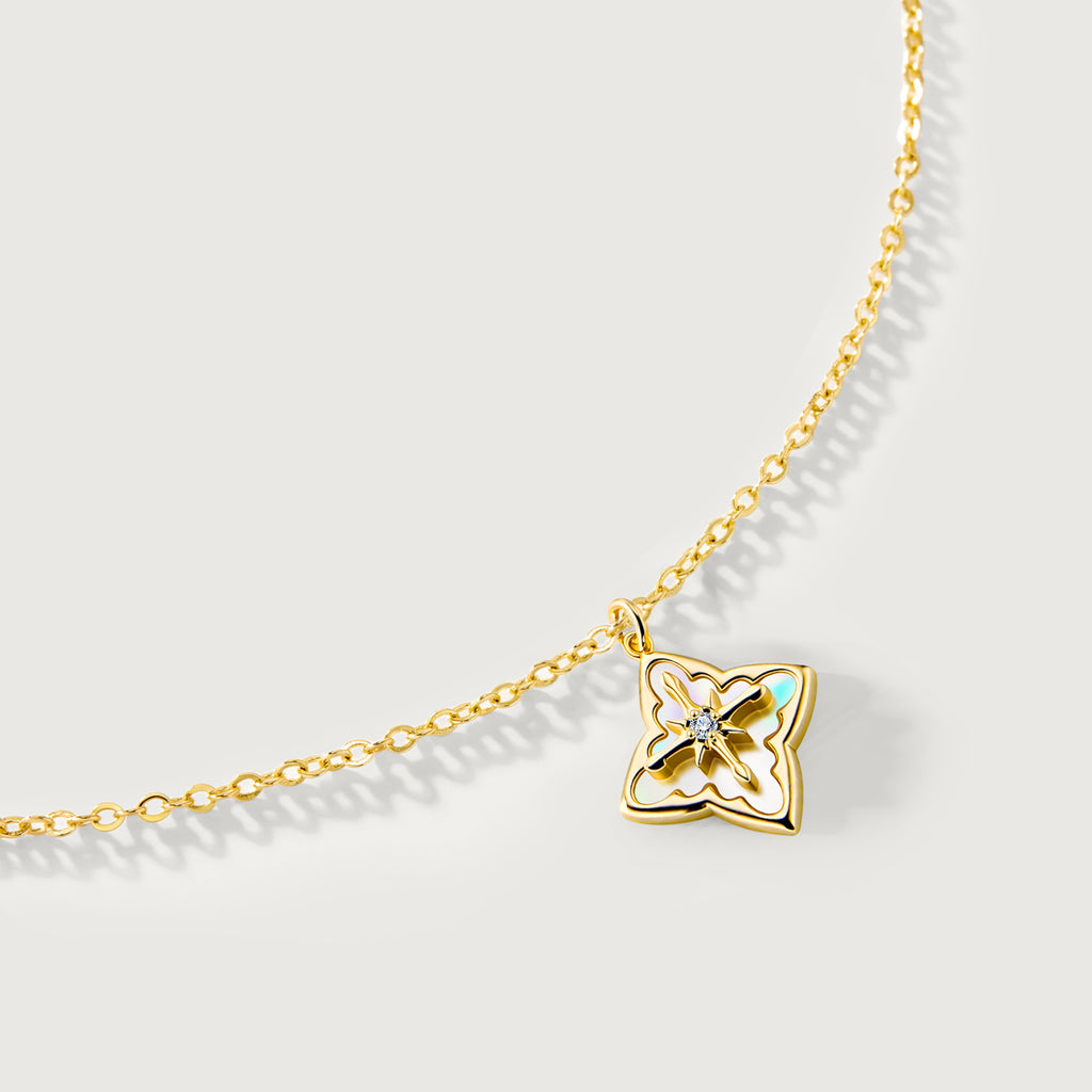 Shellstar Mother-of-Pearl Star Pendant Necklace