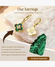 Four-Leaf Clover Drop Earrings