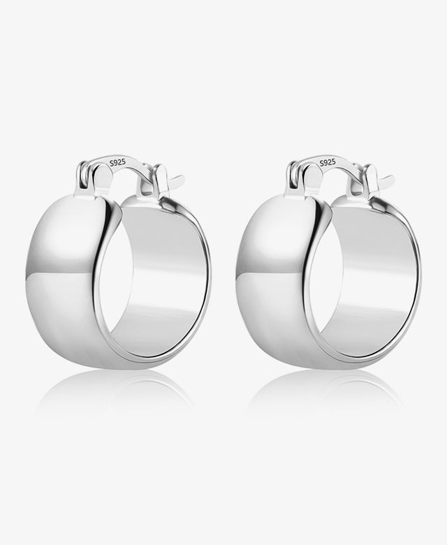 Chunky Glossy Hoop Earrings