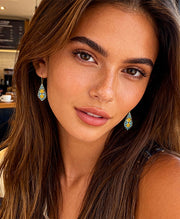 Daisy Teardrop Earrings