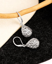 Teardrop Filigree Drop Earrings