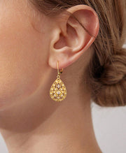 Filigree CZ Dangle Earrings