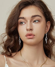 Thin Twist Drop earrings