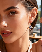 Four-Leaf Clover Drop Earrings