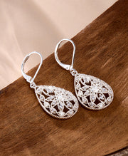 Filigree CZ Dangle Earrings