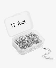 Silver Paperclip Chain Roll for Handmade Jewelry