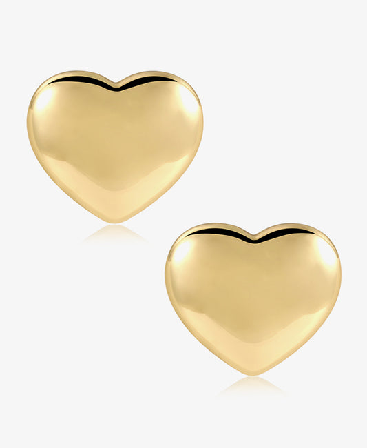 Sparkly Heart Stud Earring