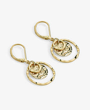 Disc Leverback Earrings