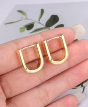 Minimalist Geometric Hoop Earrings