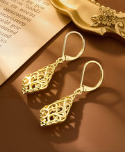 Geometric Filigree Drop Earrings