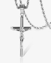 Stainless Steel Cross Pendant Necklace