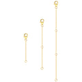 Flat Cross Chain Necklace Extender Set - 2, 4 & 6 Inch