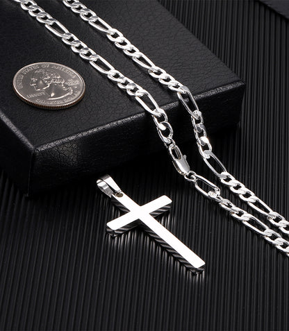 Glossy Cross Pendant Necklace
