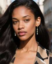 Bridal CZ Drop Earrings