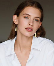 Elegant Silver Teardrop Dangle Earrings