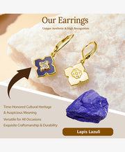 Four-Leaf Clover Drop Earrings