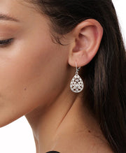 Filigree CZ Dangle Earrings