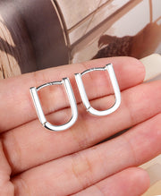 Minimalist Geometric Hoop Earrings