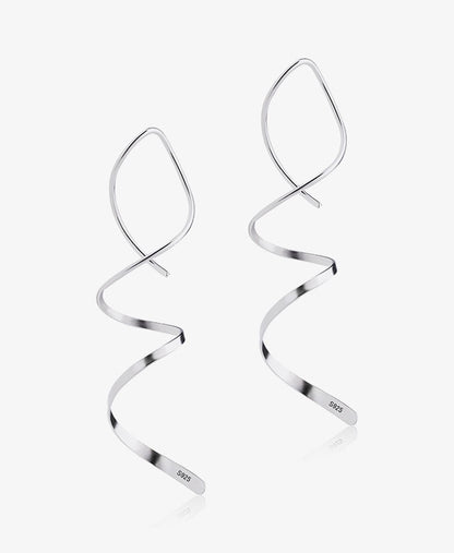 Water Ripple Spiral Earrings