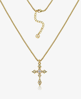CZ Cross Necklace