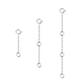 Flat Cross Chain Necklace Extender Set - 1, 2 & 3 Inch