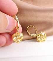 Heart Skeleton Dangle Drop Earrings