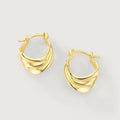 Flowline Sculpted Ripple Hoop Earrings ALE0012