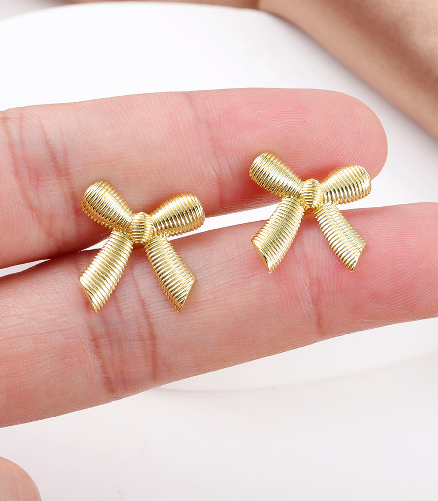 Small Coil-Bow Earrings