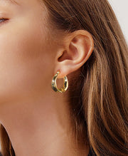 Gold Creole Hoop Earrings
