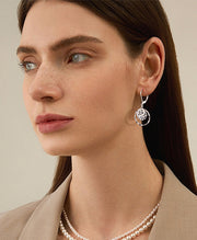 Disc Leverback Earrings